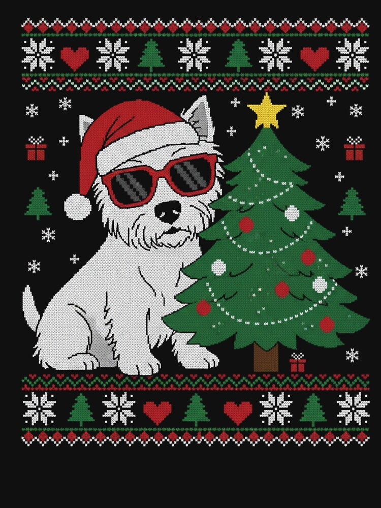 Christmas Tree West Highland White Terrier Westie by zombusterr