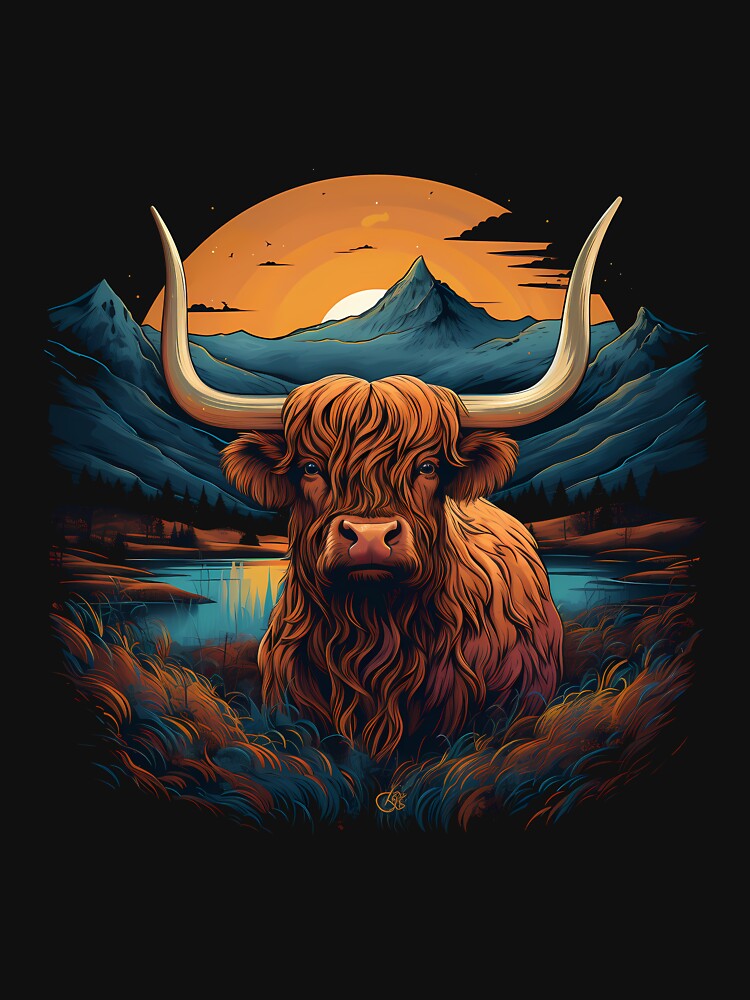 Highland Cow - Painting Style by anass002