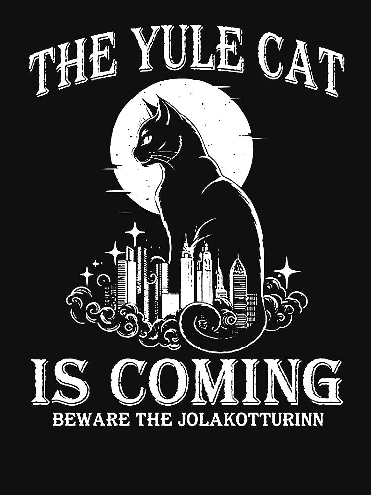 The Yule Cat Jolakotturinn Christmas Cat Holiday Solstice Yule Icelandic Folklore Dark Academia by GesanoSchuza