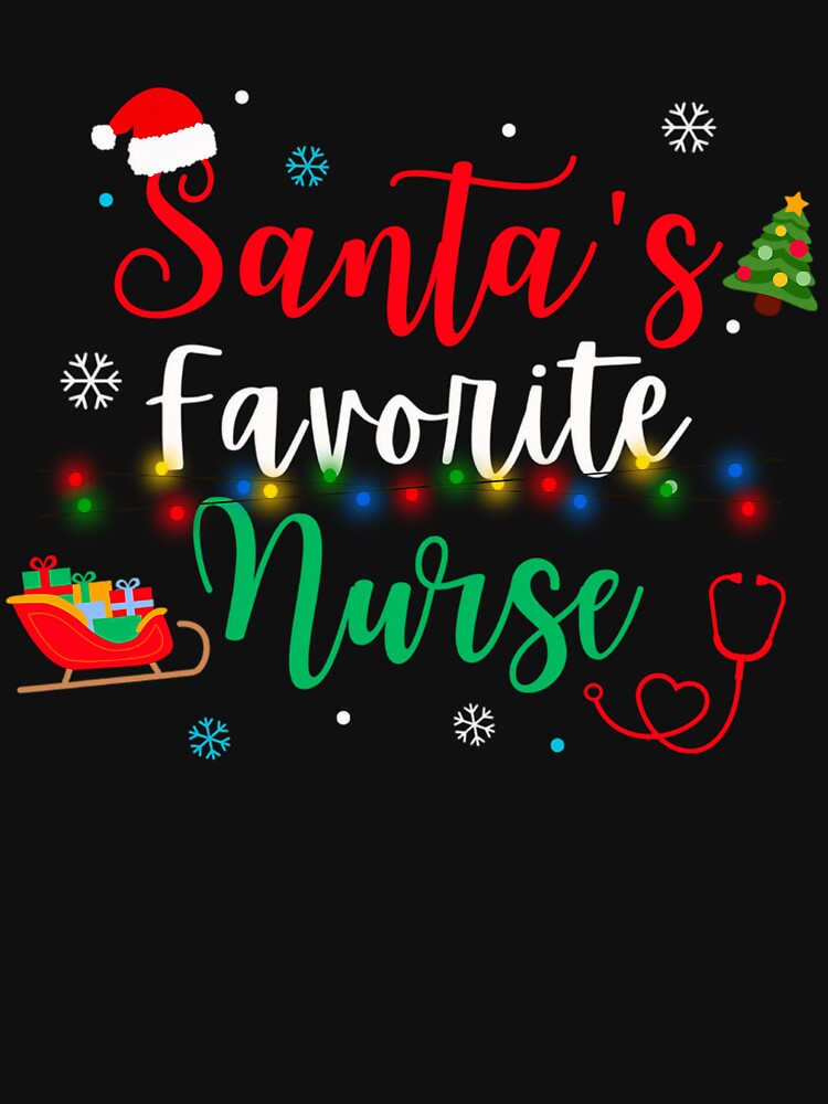 Santas Favorite Vintage Merry Nurse Retro Classic Christmas by Olincristie