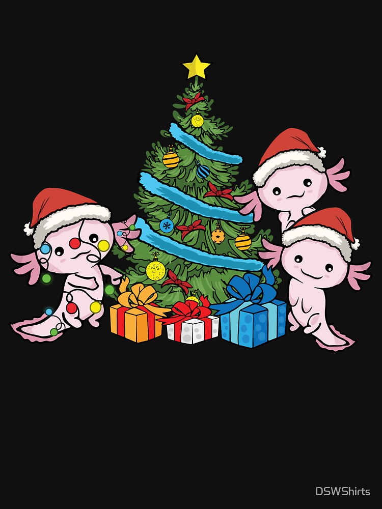 Axolotl Lover Kids Christmas Tree Gift Women Men Axolotl by DSWShirts