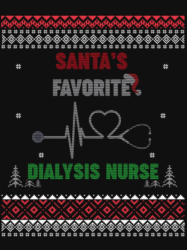 Christmas Retro Santas Favorite Classic Vintage Merry Nurse by Olincristie