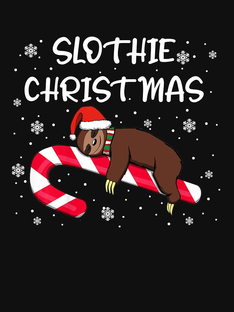 Slothie Christmas Sloth Santa Claus Funny Xmas Merry Slothmas by VivianaSchult