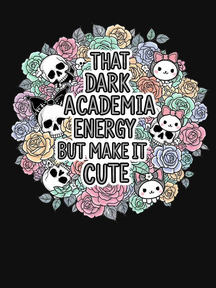That Dark Academia Energy But Make It Cute - Skulls and Roses Aesthetic by AnnDesignStudio