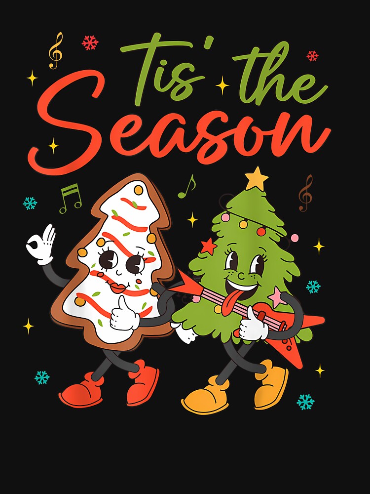 Tis The Season Christmas Tree Cake Funny Christmas Tree Kids by cawtoon