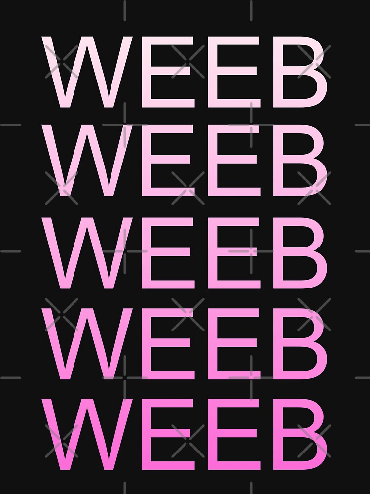 Weeb Pink Text by OhMyStarling