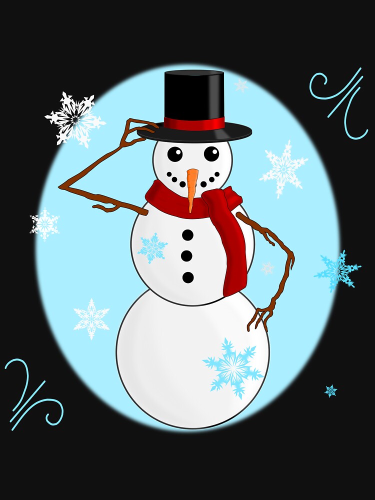 Snowman hat and scarf by Inkhornmedia