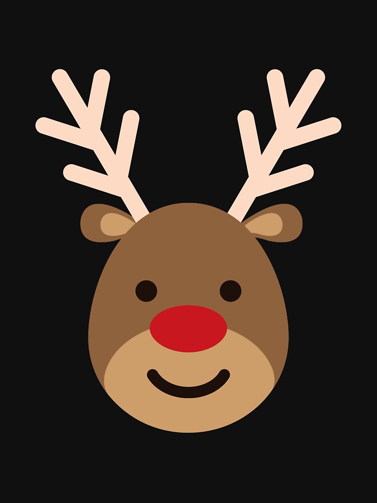 Cute Christmas Reindeer Face by Pandoras-Boxx
