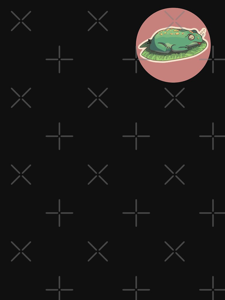 Sleeping frog on a leaf by mariasktch