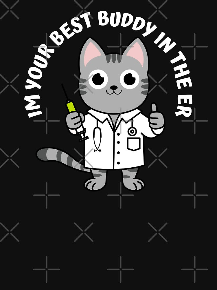 Cat Nurse-Cat doctor-Youre best buddy in the ER by medoutfits