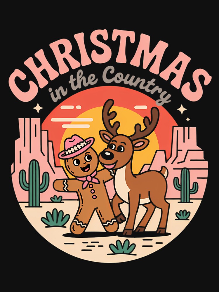 Christmas Country Western Cowboy Gingerbread Xmas by cosmicncozyS