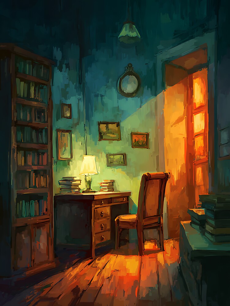 Classic Dark Academia Study by bapupa