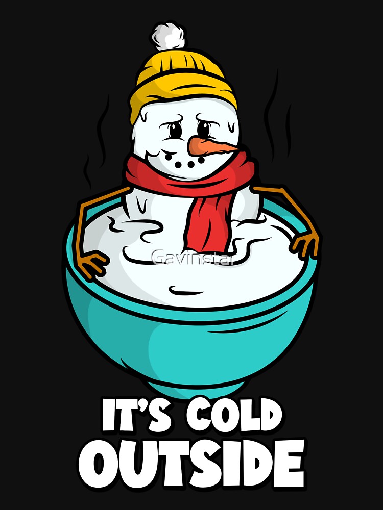 It's Cold Outside, Snowman Melting by Gavinstar