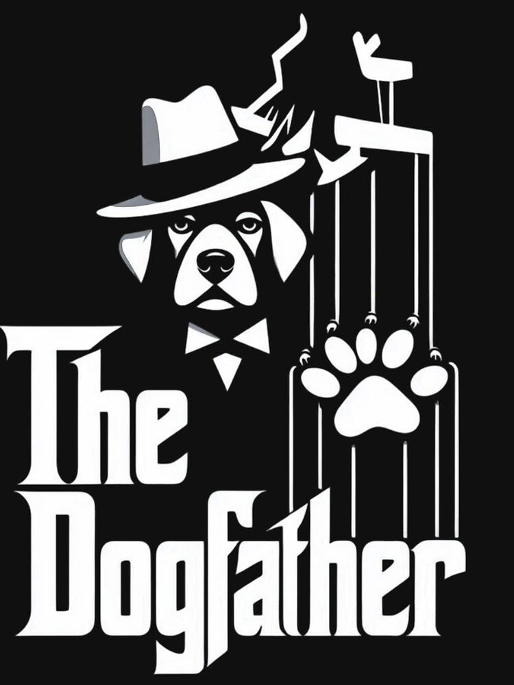 The Dogfather | Funny Dog Dad Parody T-Shirt for Dog Lovers by dogslover22