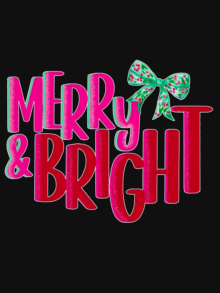 Merry & Bright Pink Christmas by byrneberridge