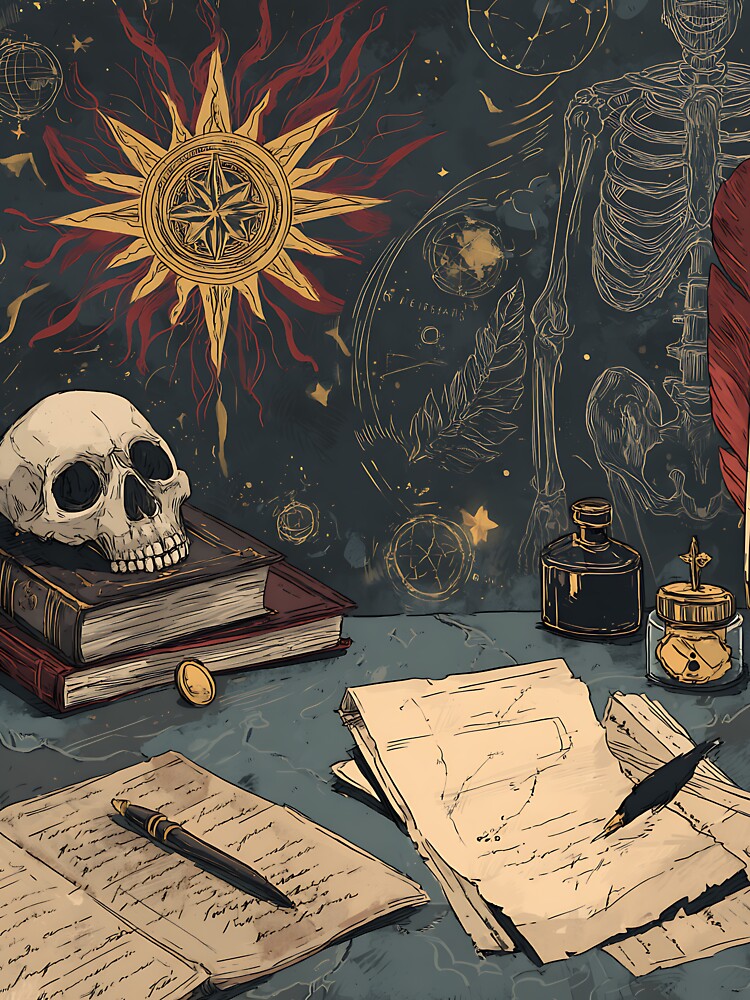 Dark Academia Aesthetic: Vintage Scientific Anatomical Diagram by bapupa
