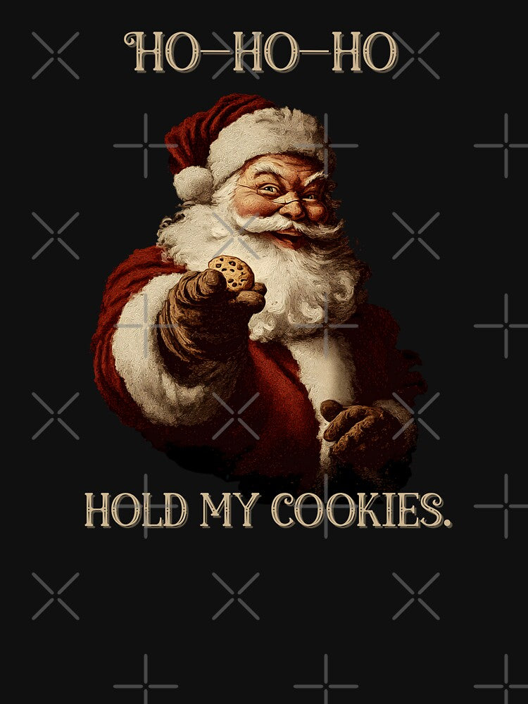 Ho-Ho-Ho — Hold My Cookies! Christmas Rebel Santa by QuirkyDrops