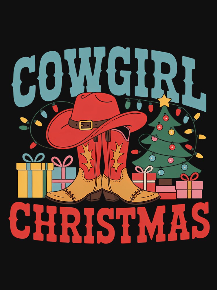 Cowgirl Christmas Country Western Cowgirl Xmas by LunaCrazeArt