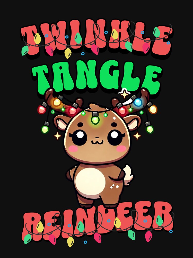 Twinkle Tangle Reindeer by Ridingondaydrea