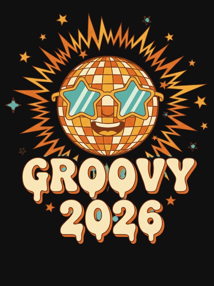 Groovy 2026 Disco Ball Retro New Year by ARTReMi