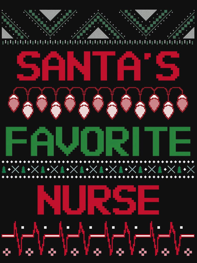 Christmas Favorite Nurse Retro Classic Merry Santas Vintage by Olincristie