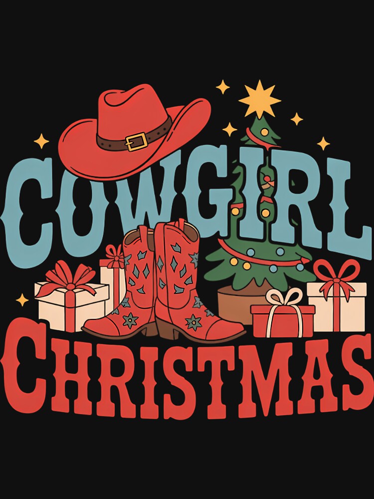 Cowgirl Christmas Country Western Cowgirl Xmas by SusanaKlein