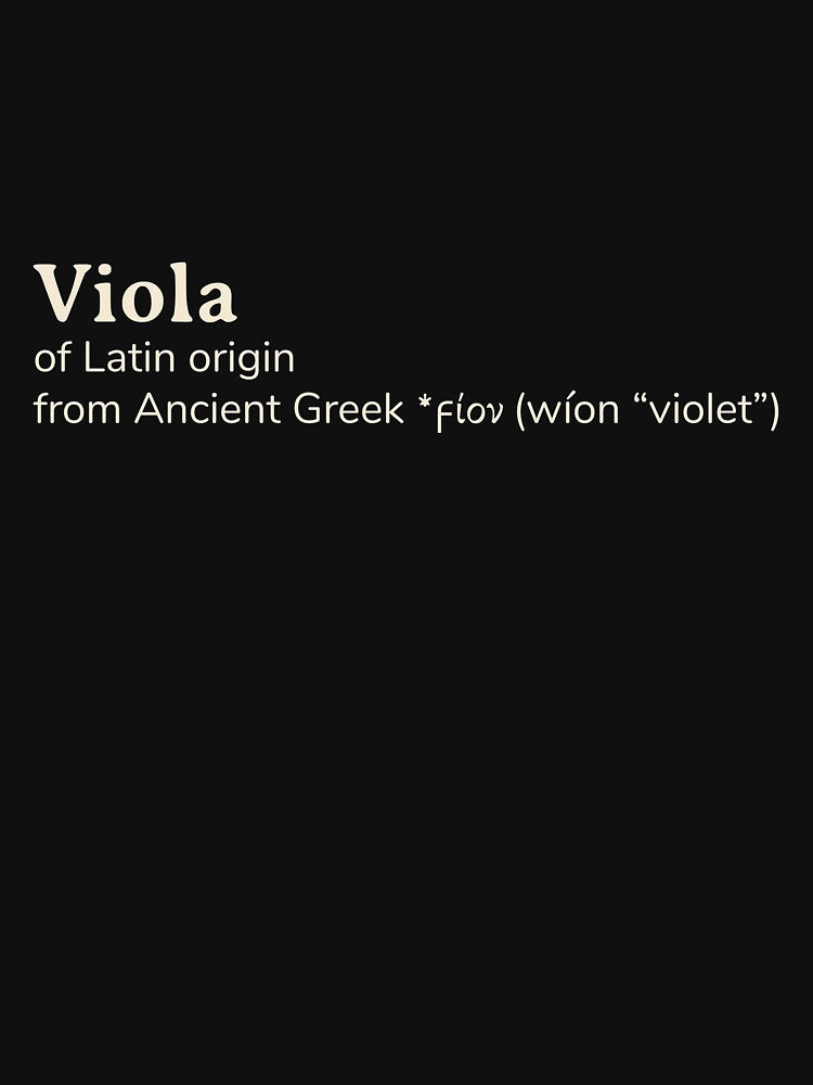 Viola name etymology by YourNameStory