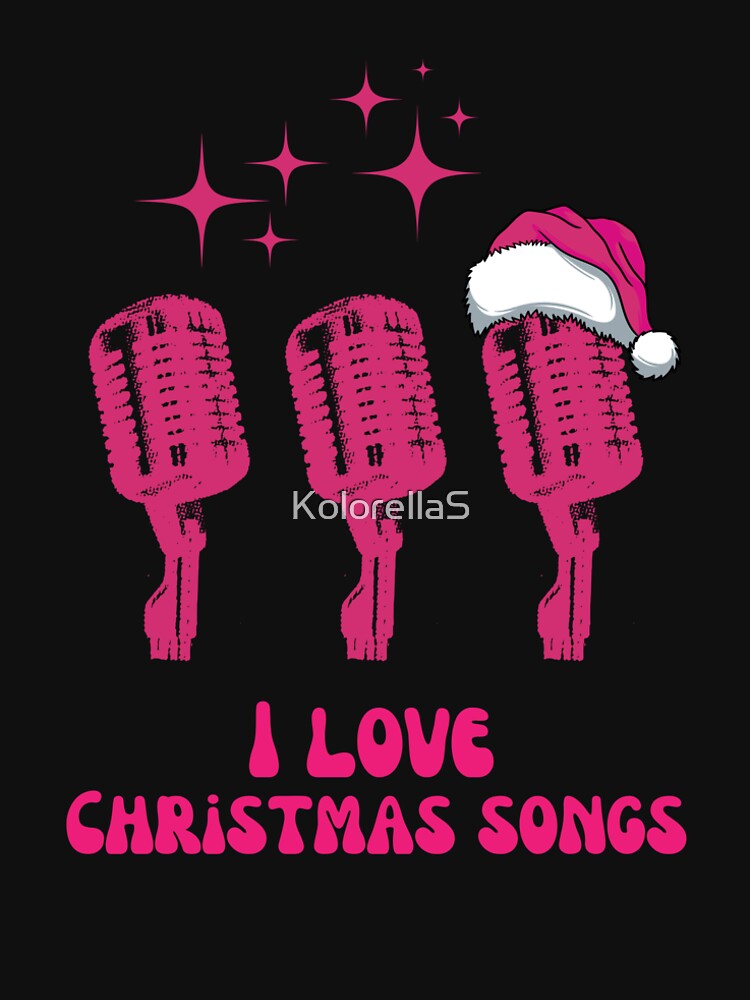Pink Microphones Cute Winter Christams Songs Karaoke Happy Holidays by KolorellaS