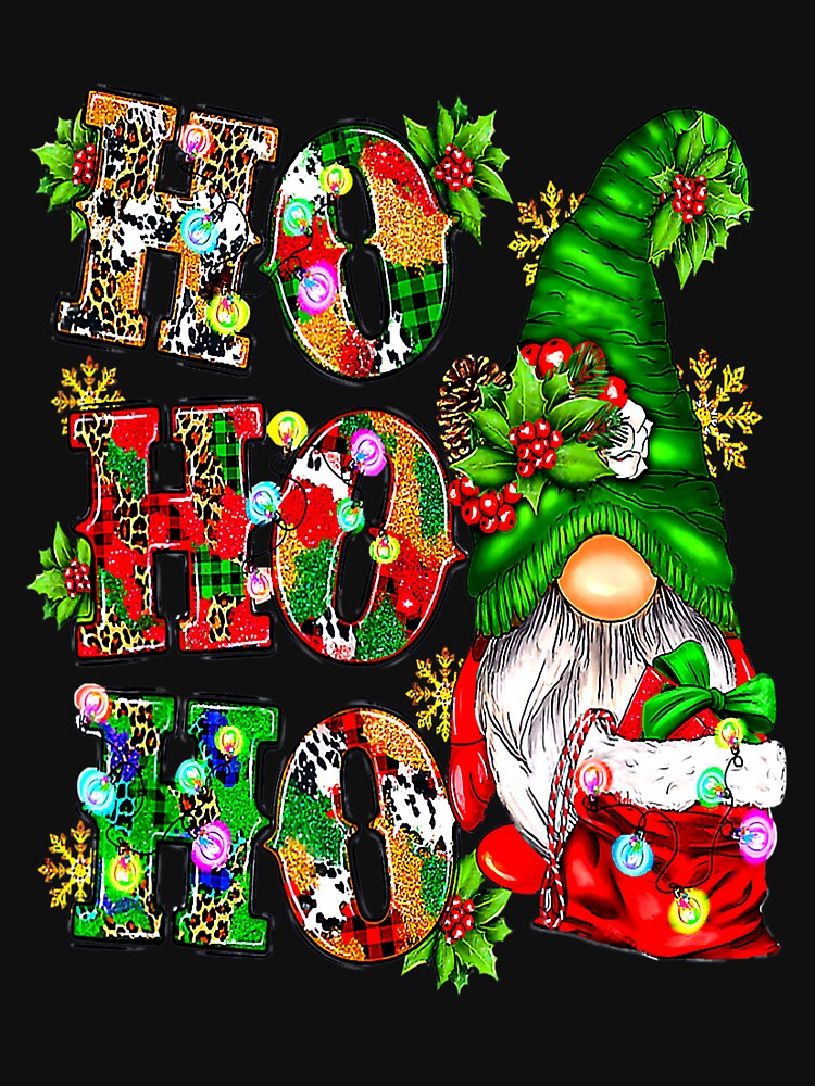 Ho Ho Ho Western Christmas Gnome Merry Christmas Light_3 by TGMerwin