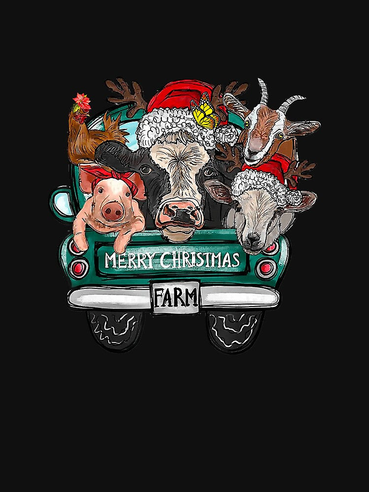Western Country Farm Animals Christmas by ArrowIceblash