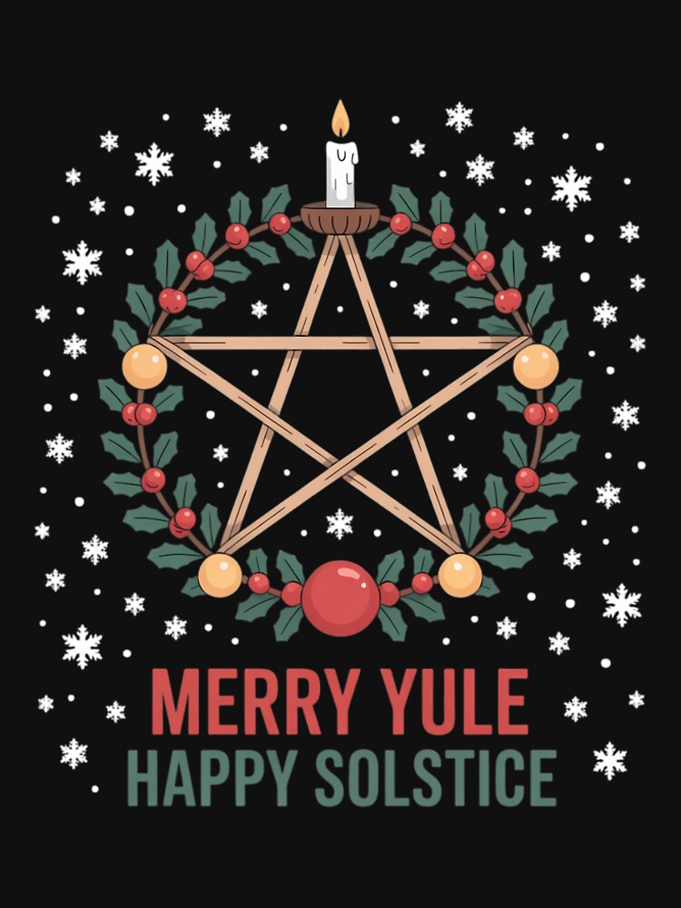 Merry Yule Happy Solstice Pagan Yuletide Season Christmas by TrinaEspinoza