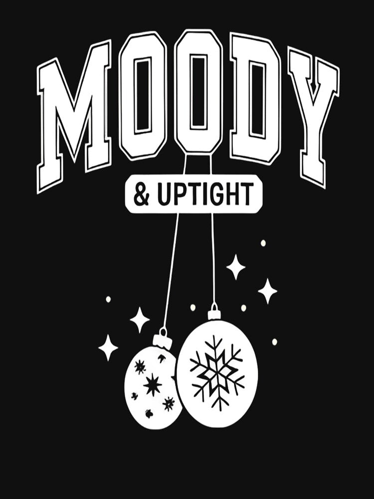 Retro Merry And Bright Moody And Uptight Couples Christmas Classic by judithcooley