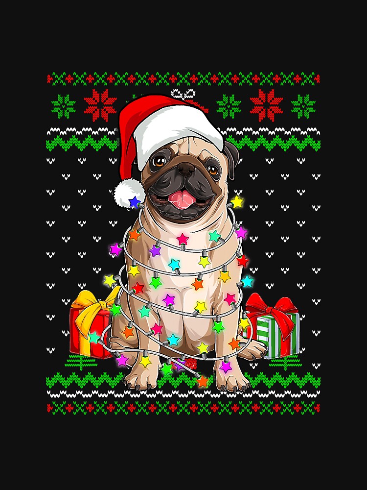 Uglyer Christmas Lights Pug Dog Lover by deanba81741