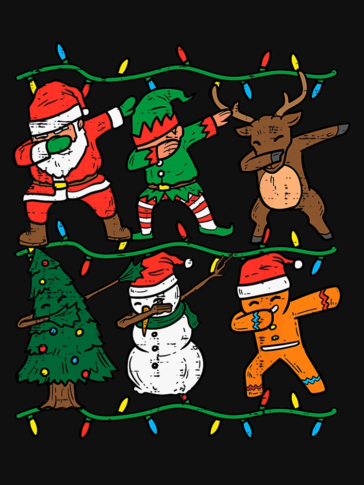 Dabbing Santa Elf For PJs Christmas, Gift For Men, For Women, For Kids by r1ffyemaki