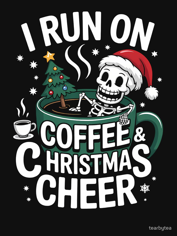 Funny Coffee And Christmas Cheer Santa Xmas Holiday by tearbytea