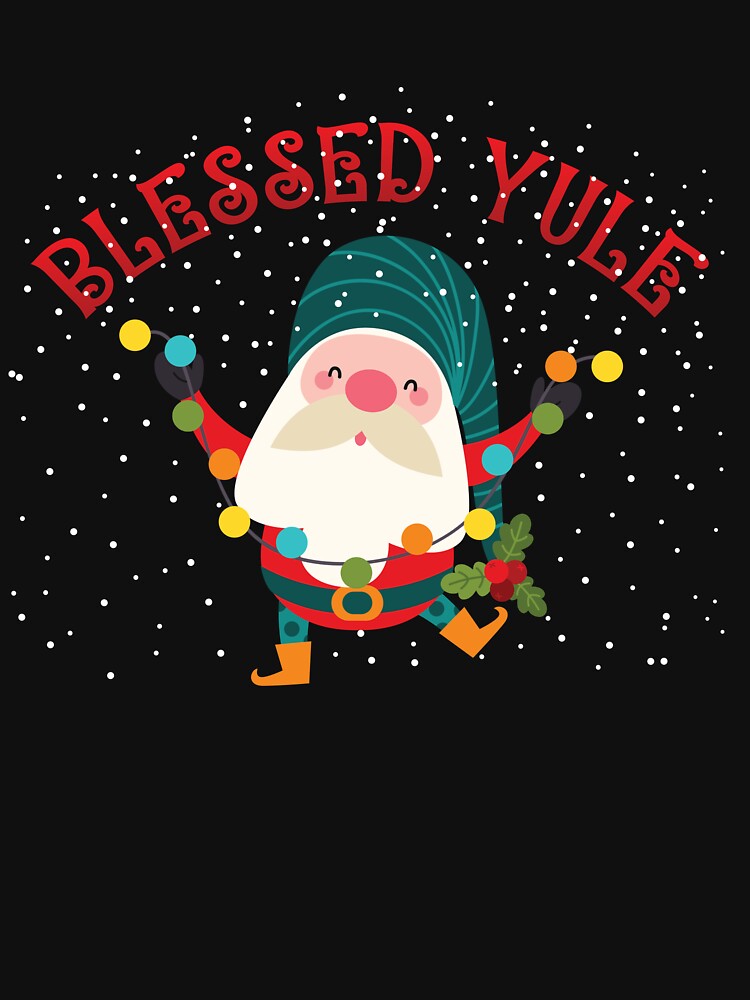 Blessed Yule Gnome Winter Solstice Gnome Yule Season Gear by DynamicDesign