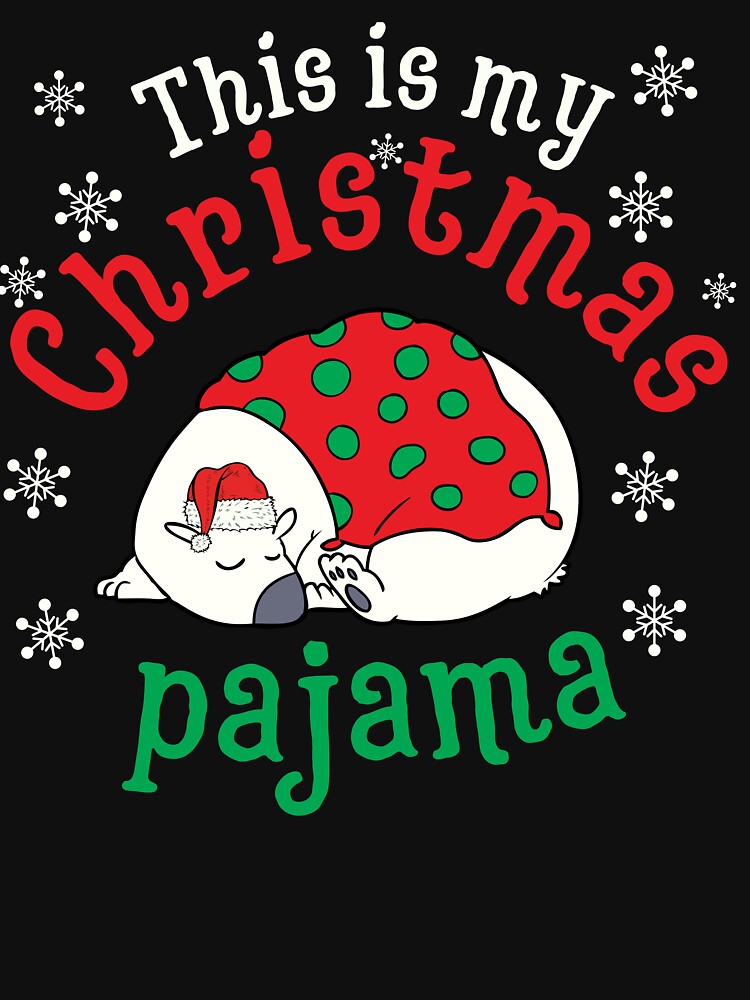 This is my christmas pajama polar bear by stuff-n-stuff