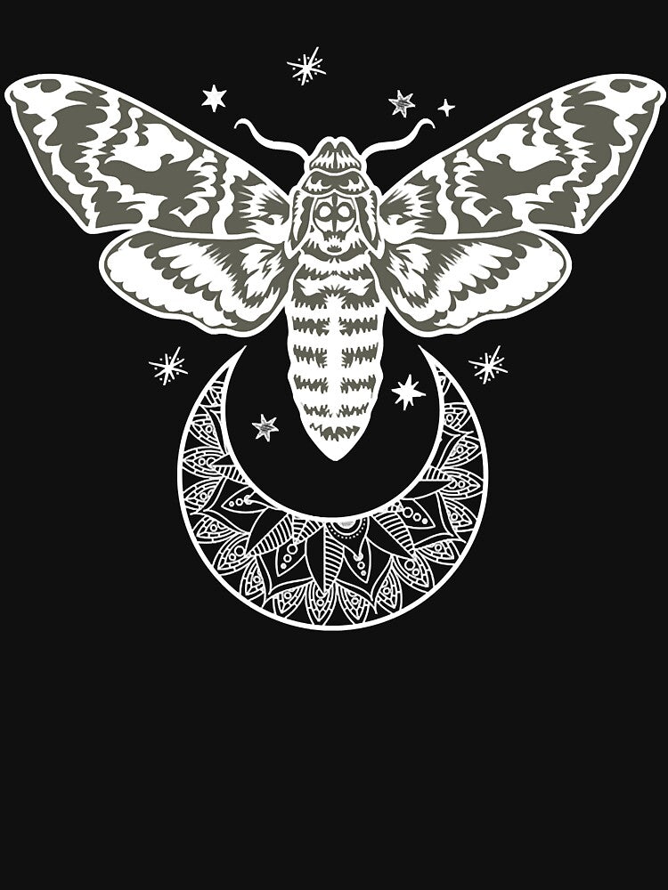 Moth, celestial moth shirt, butterfly shirt, moon shirt, mystic shirt, spiritual shirt, astronomy t by arnoldoa7601