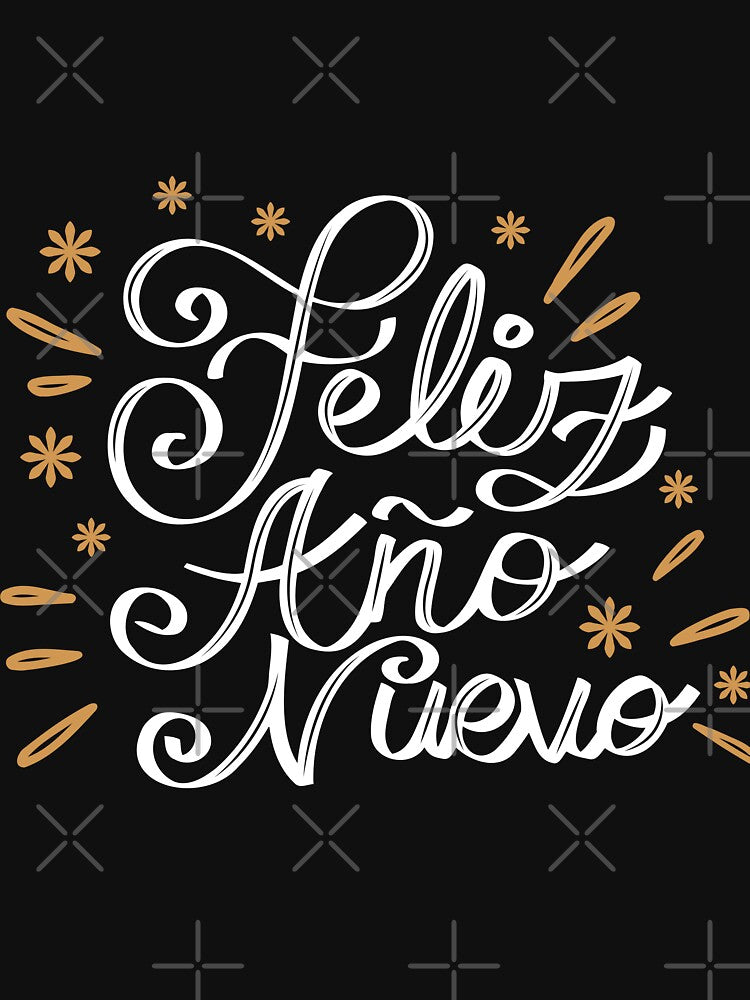 Happy New Year White Letters by TalitaArte