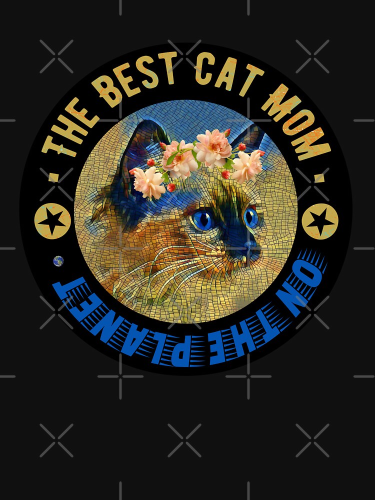 The Best Cat Mom On The Planet - Birman Cat - Dark Version by InspiredByGigi