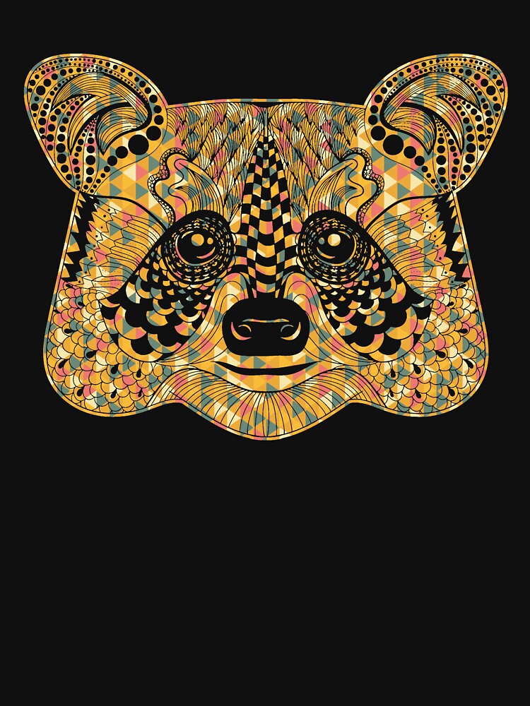 Raccoon - Raccoon Geometric by UnknownArtistt