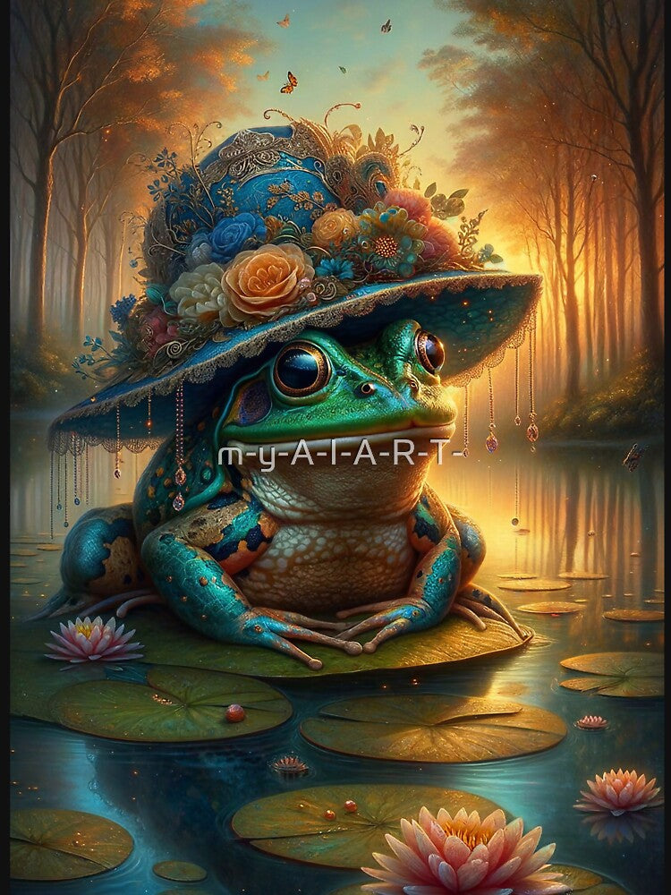Frog Wearing Hat by m-y-A-I-A-R-T-