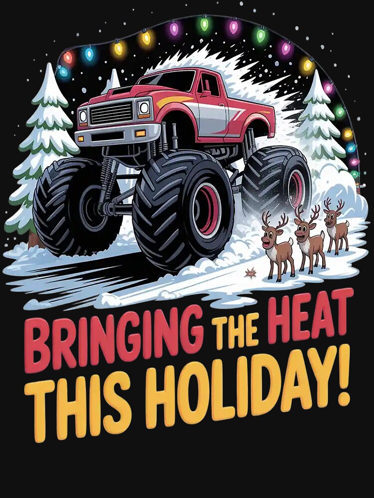 Bringing The Heat This Holiday Monster Truck Christmas by brinbotty
