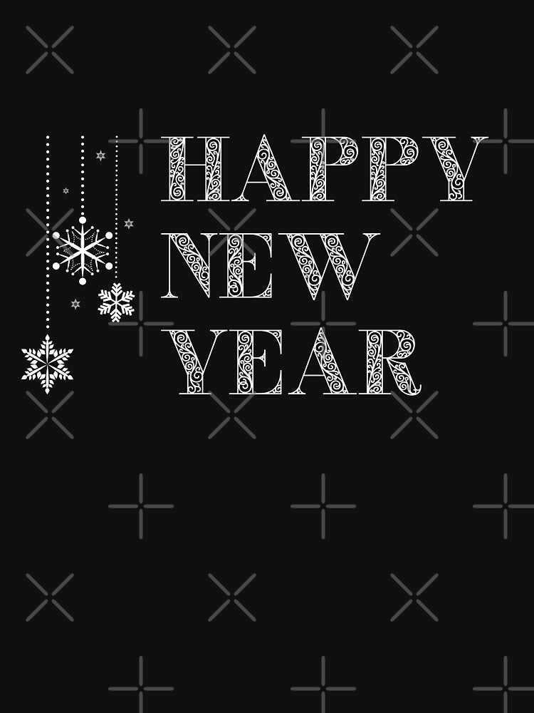 Happy New Year Decorations White by trendingatees