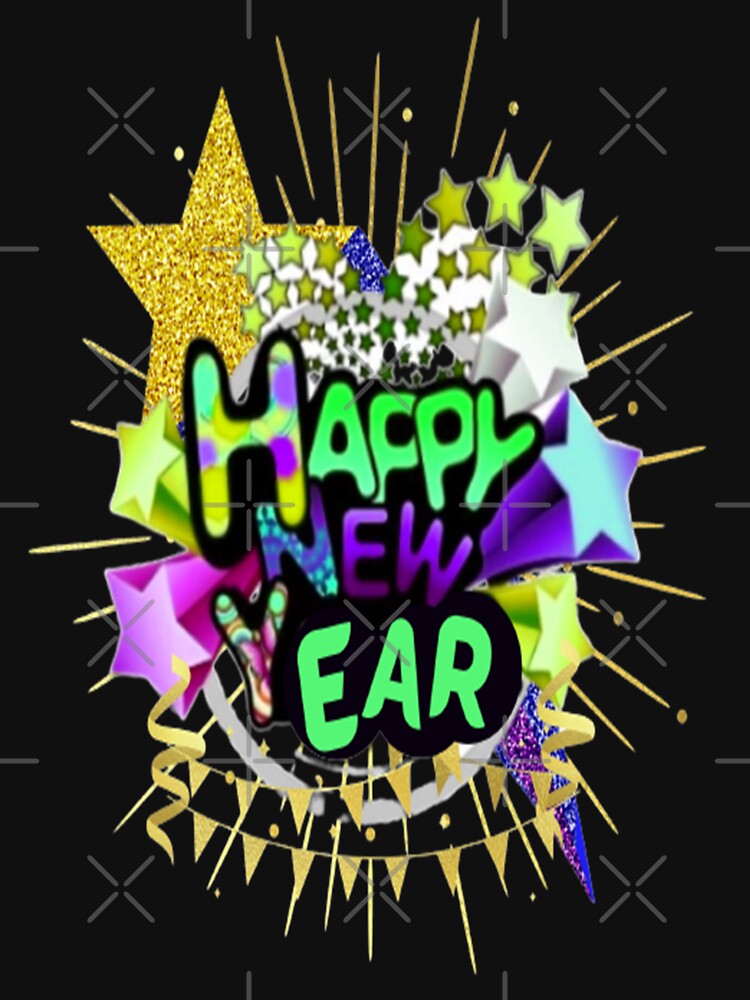 Happy New Year Stars Lettering Design, Howdy New Year, New Years Celebration, New Years Eve Countdown by Adri Barnard