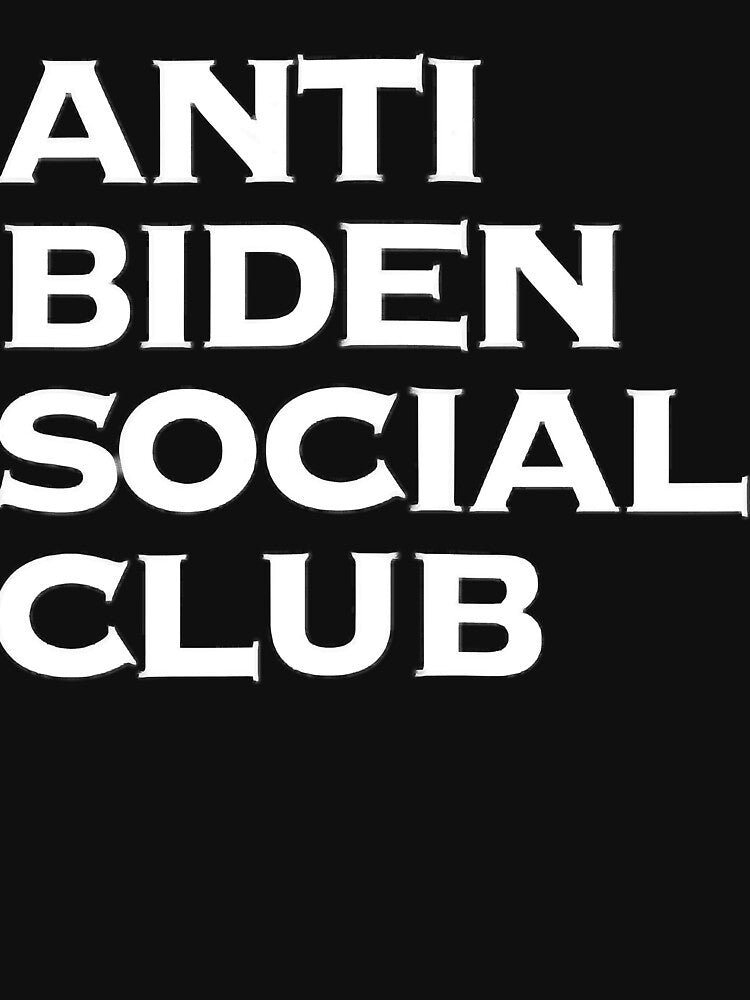 Womens Anti Biden Social Club V-Neck . by jouner