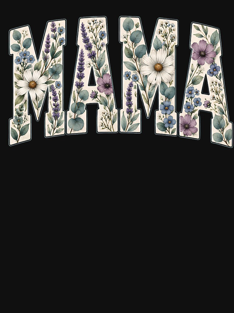 Vintage Floral MAMA | Retro Spring Botanical Mom Design by MamaTeesunder20
