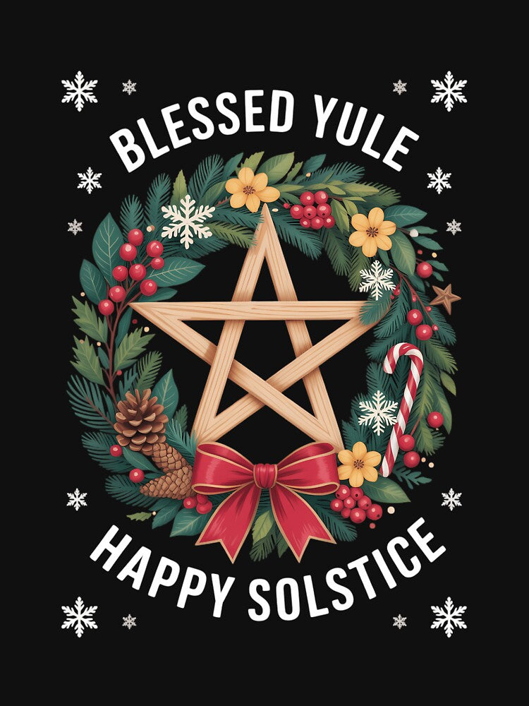 Winter Solstice Yule Christmas Blessed Yule Happy Solstice by papertaless