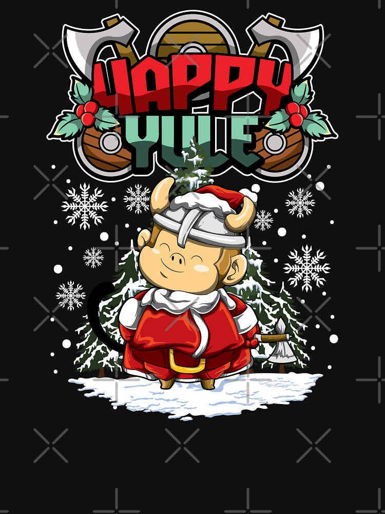Happy Yule - Viking Christmas - Monkey by anziehend