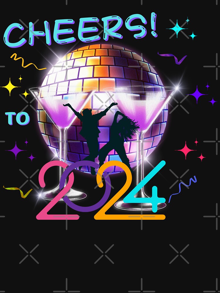Cheers To 2024 Retro by Lovemountain